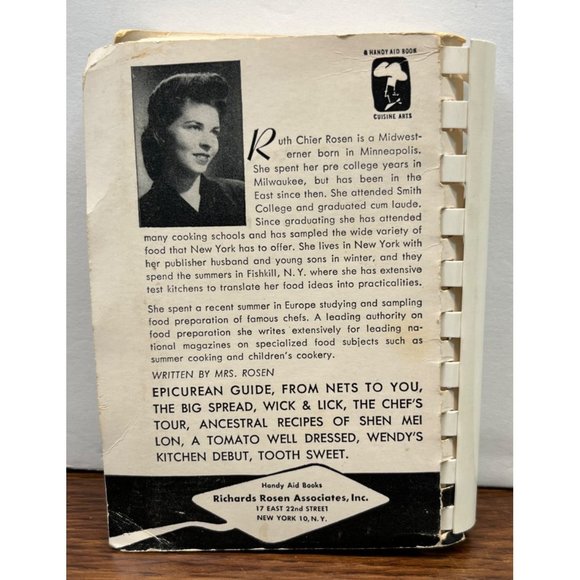 Cyrano de Casserole Cookbook Fragrant Casserole Recipes By Ruth Chier Rosen 1955 - Picture 4 of 8